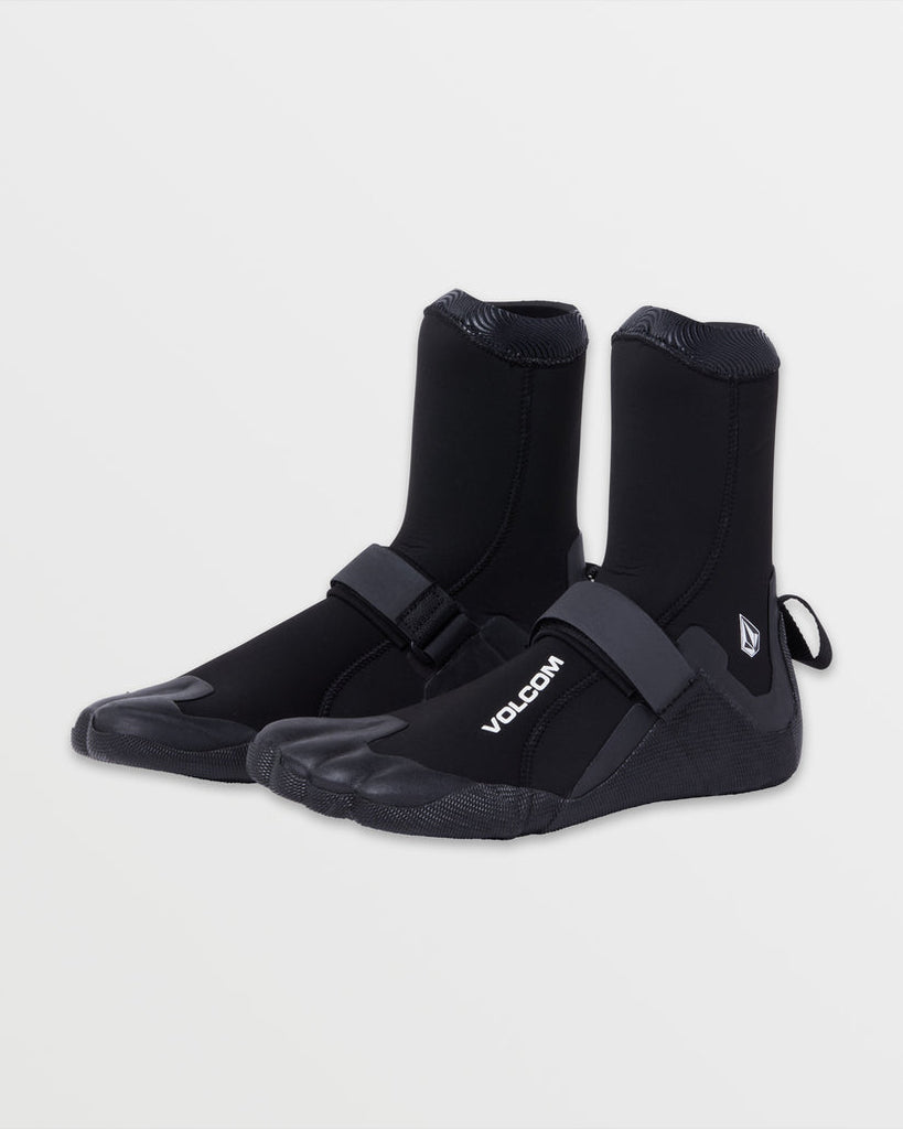 VOLCOM modulatOr 5mm ラウンドトゥサーフブーツ サイズ9 Volcom 5mm Round Toe Booties-Black — REAL Watersports