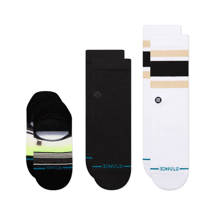 Stance Icon Series 3 Pack Socks-Black White