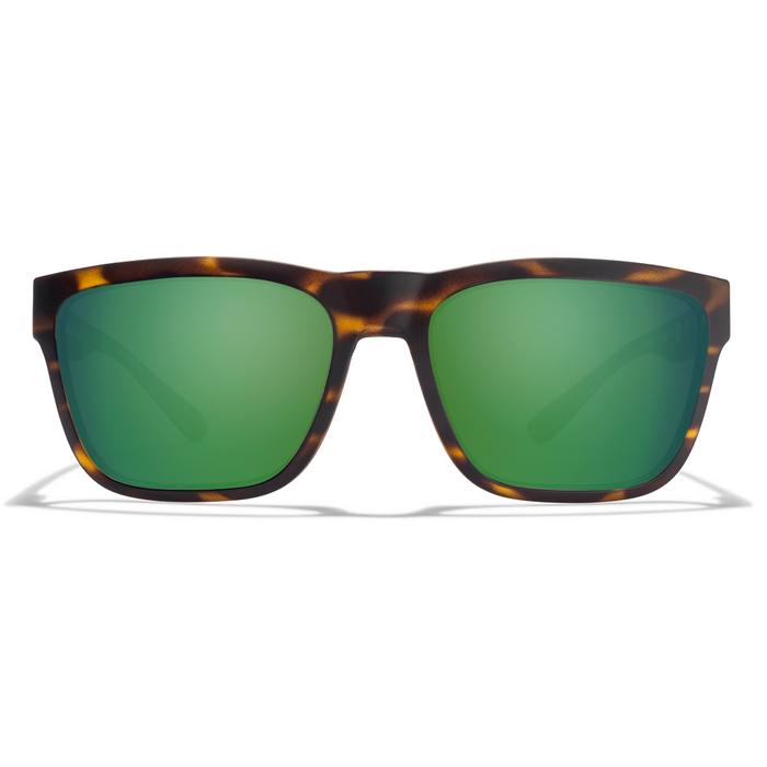 Cordina Drifter Glass Sunglasses-Matte Tort/Green Mirror Polar