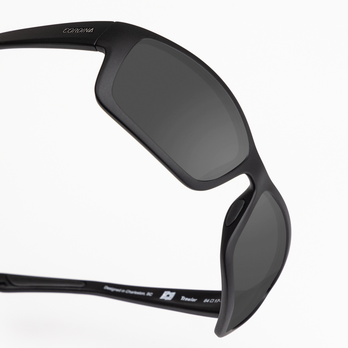 Cordina Trawler Sunglasses-Matte Black/Grey Polarized