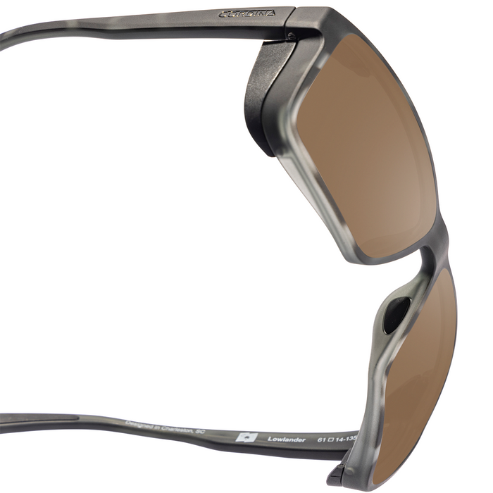 Cordina Lowlander Sunglasses-Matte Black Tort/Bronze Mirror Polar