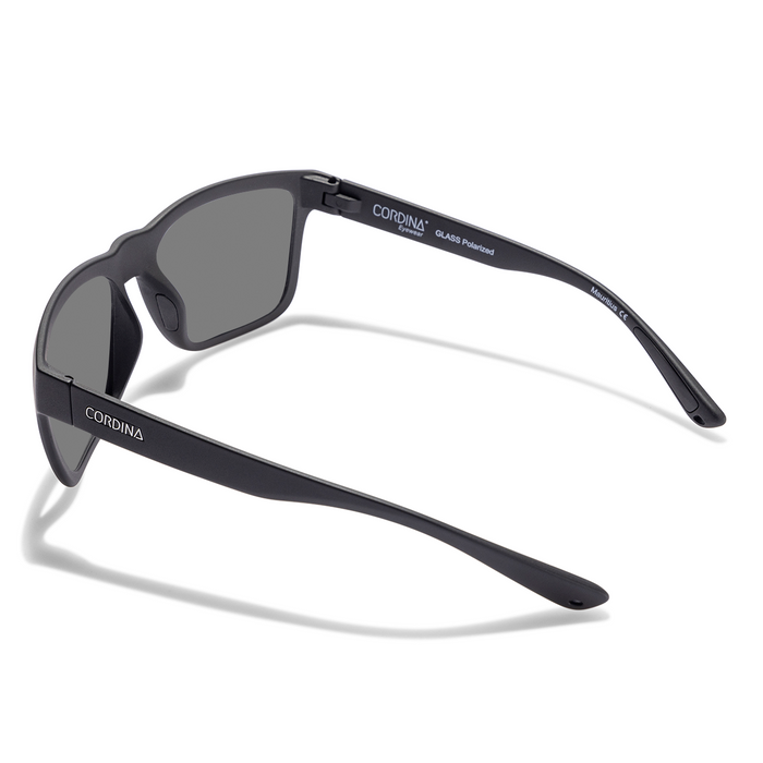 Cordina Drifter Glass Sunglasses-Matte Black/Grey Polar