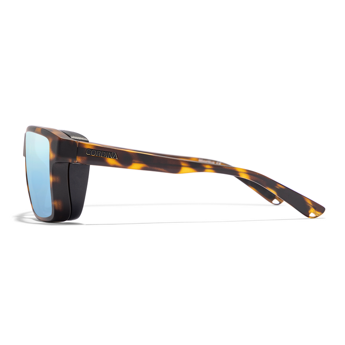 Cordina Lowlander Sunglasses-Matte Tort/Blue Mirror Polar
