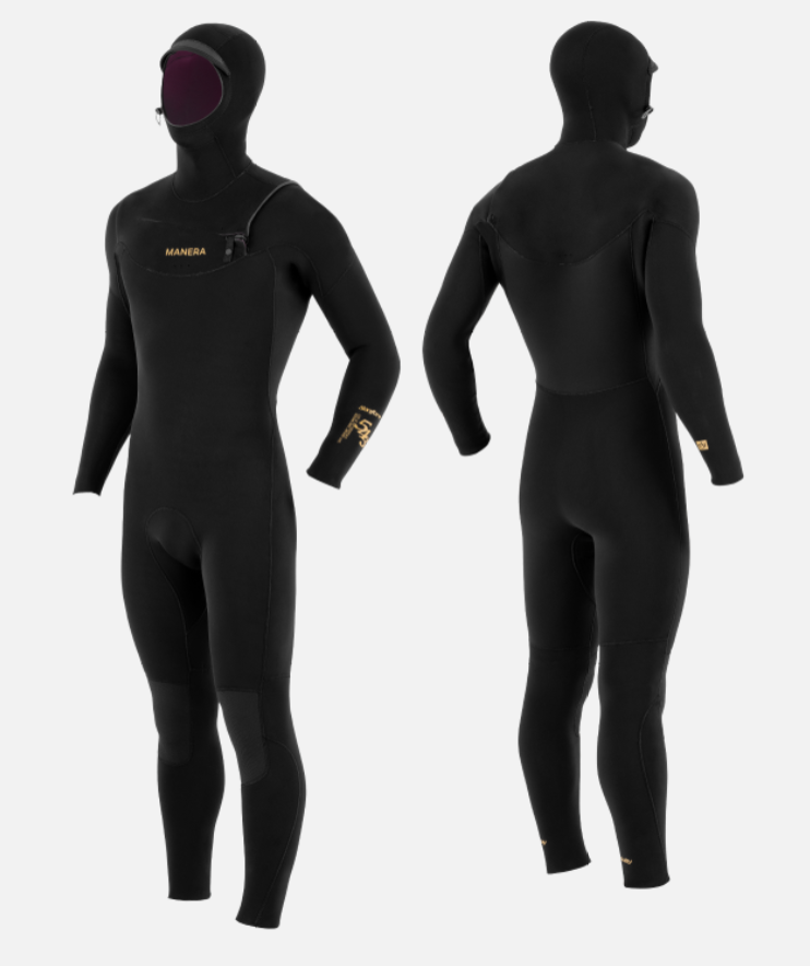 Manera Seafarer Hooded 5/4/3 FZ Wetsuit-Black — REAL Watersports
