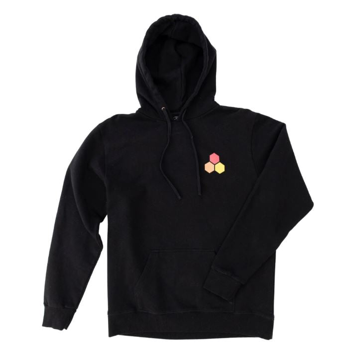 Channel Islands Classic Hex Hooded Sweatshirt Black REAL Watersports