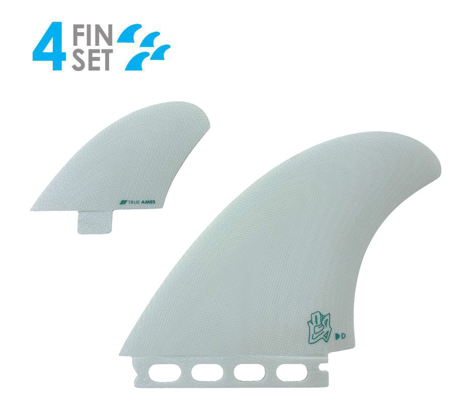 101 ツインザーフィン Derrick Disney サーフボード True Ames Derrick Disney RDM Twinzer Fin Set-Ivory-4 deg/5 — REAL