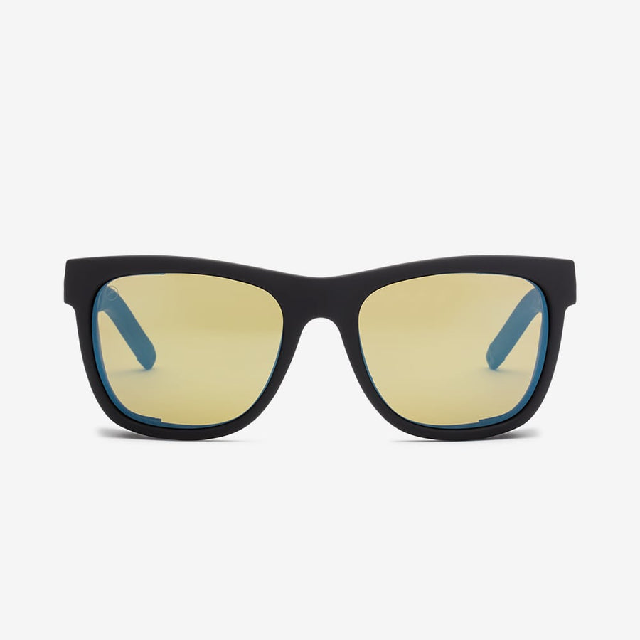 Electric 12 Sunglasses-Matte Black/HT Yellow Polar Pro — REAL