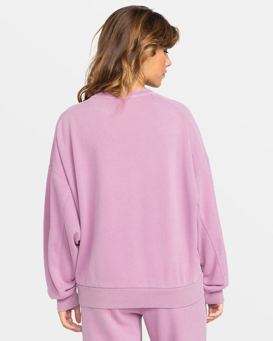 Roxy Oasis Haze Sweatshirt-Mauve Orchid
