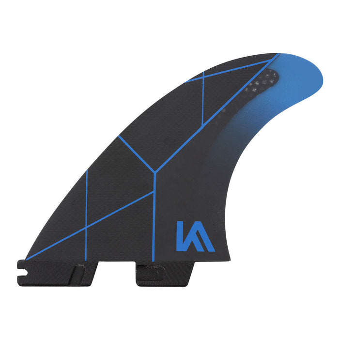 FCS II KA PC Tri Fin Set-Black/Blue-Medium
