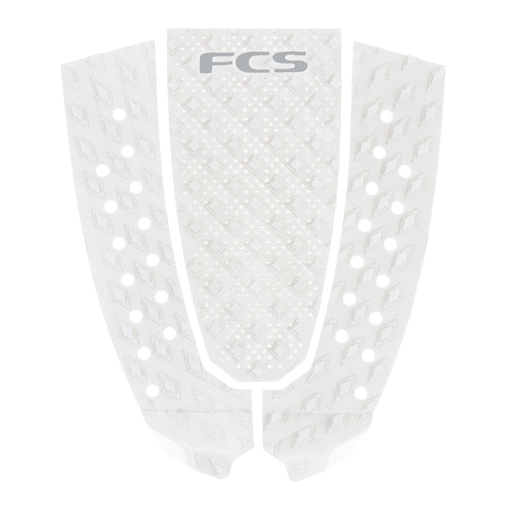 FCS FCS T 3 Eco Pin Traction Pad White Cool Grey REAL Watersports