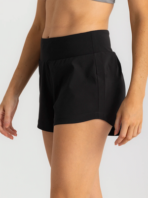 Free Fly Bamboo-Lined Active Breeze 3" Shorts-Black