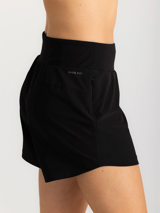 Free Fly Bamboo-Lined Active Breeze 5" Shorts-Black