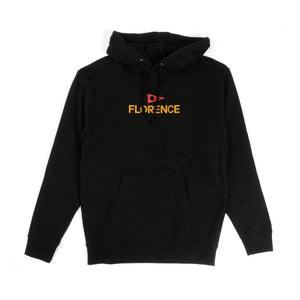 Florence Marine X Logo Hooded Sweatshirt-Black