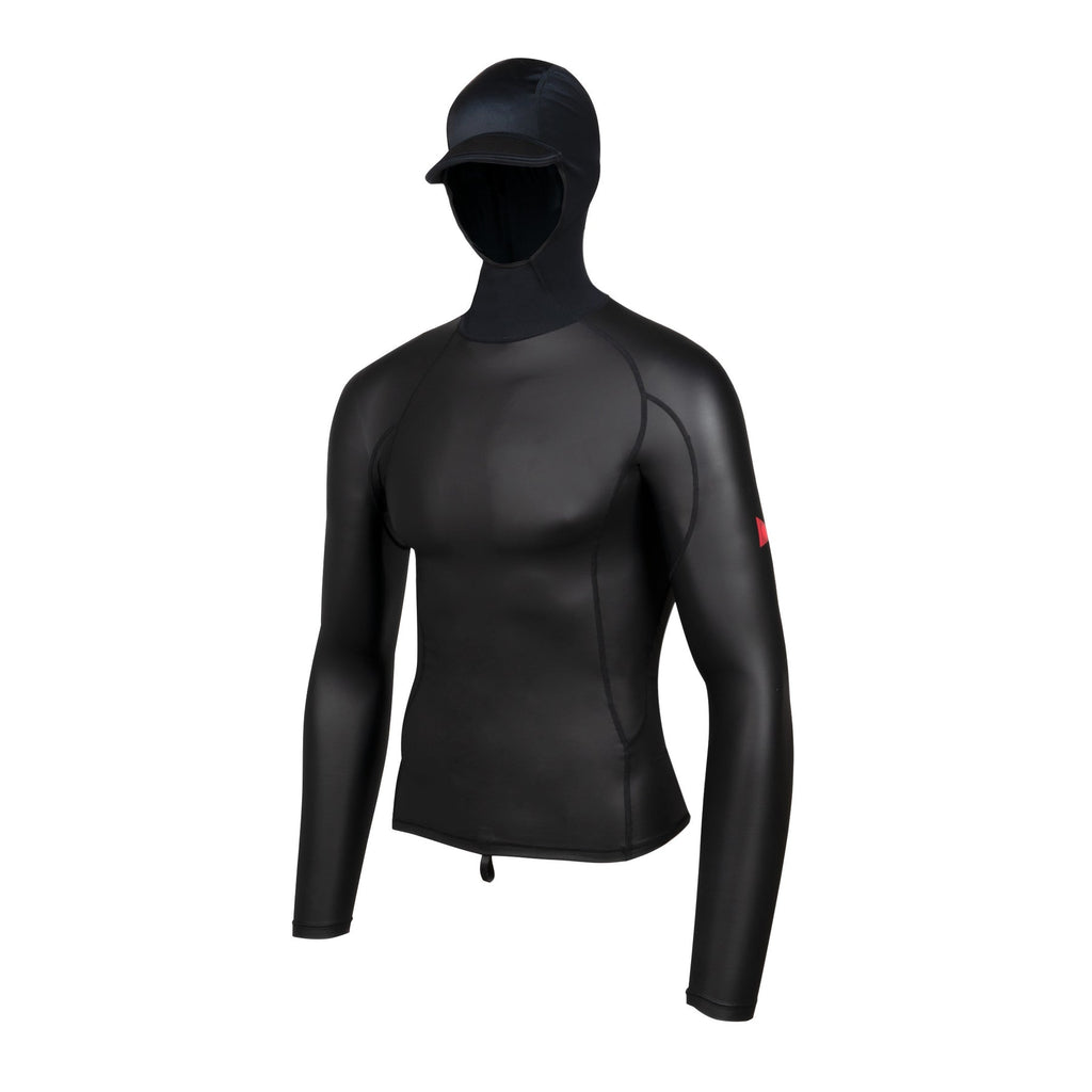 Florence Marine X Windshield L/S Hooded 2.0 Rashguard-Black — REAL