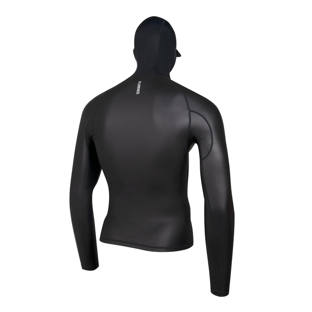 Florence Marine X Windshield L/S Hooded 2.0 Rashguard-Black — REAL