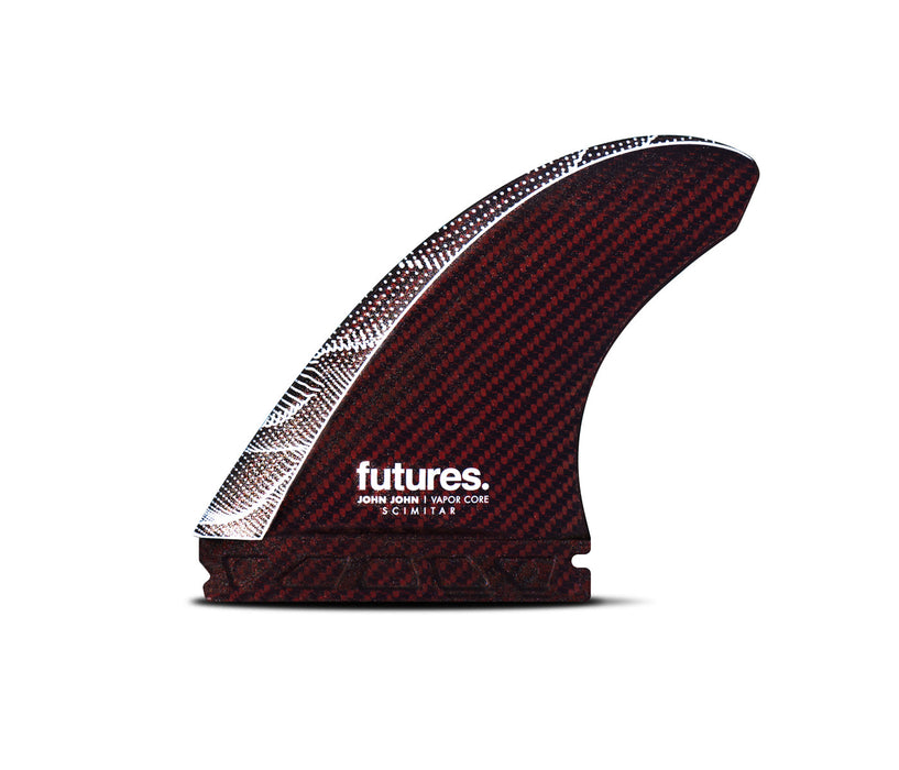 Futures JJF Scimitar Vapor Core Tri Fin Set-Red/Carbon-Large