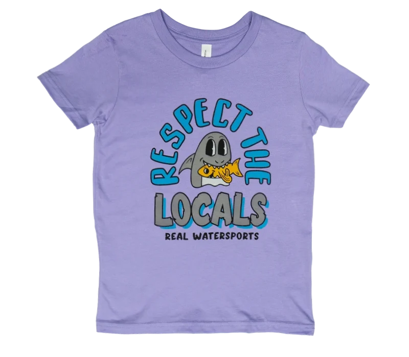 REAL Youth Respect The Locals Tee-Dark Lavender