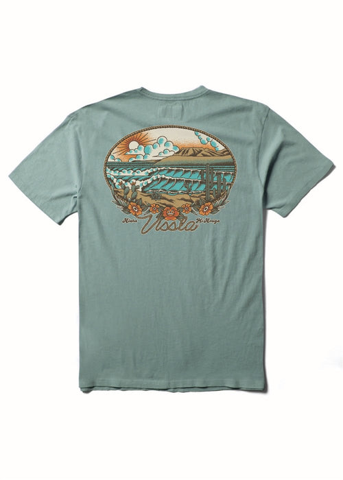 Vissla Baja West Pocket Tee-Sea Green