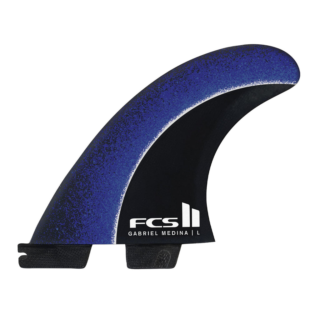 FCS II GM Aircore PC Tri Fin Set-Blue-Large — REAL Watersports