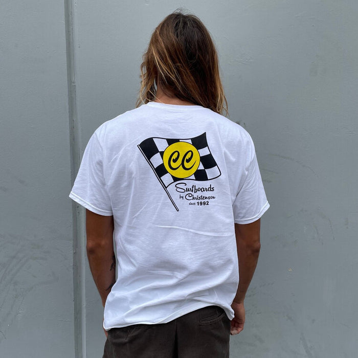 Christenson Natas Racing Flag Tee-White