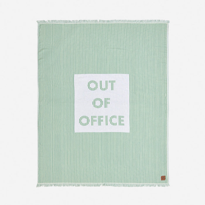 Slowtide Out Of Office Lightweight Throw Blanket-Kale