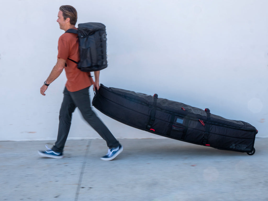 Channel Islands Quad Traveler Wheeled Boardbag-Black — REAL