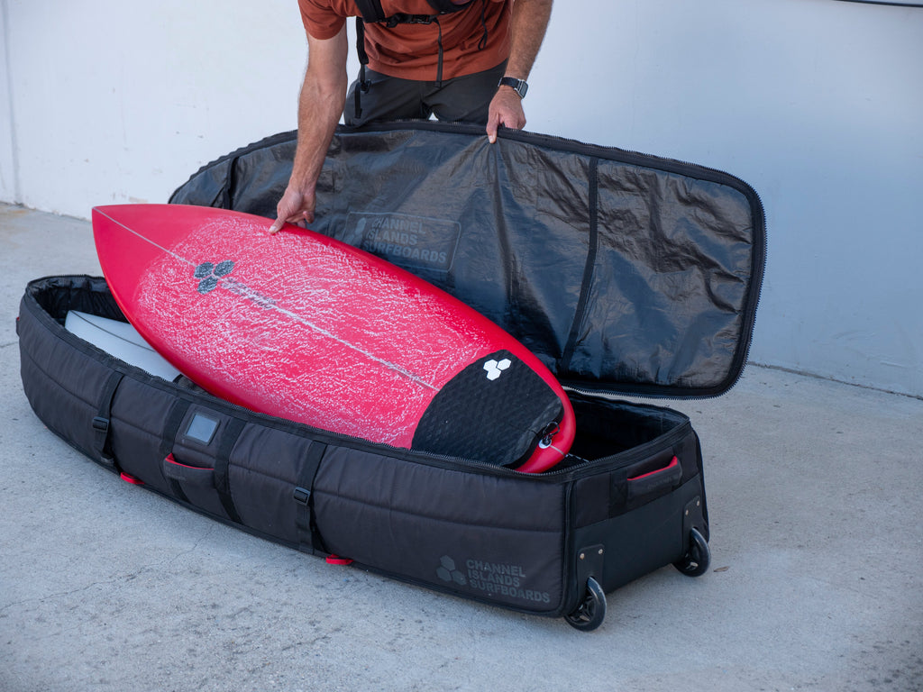 Channel Islands Quad Traveler Wheeled Boardbag-Black — REAL
