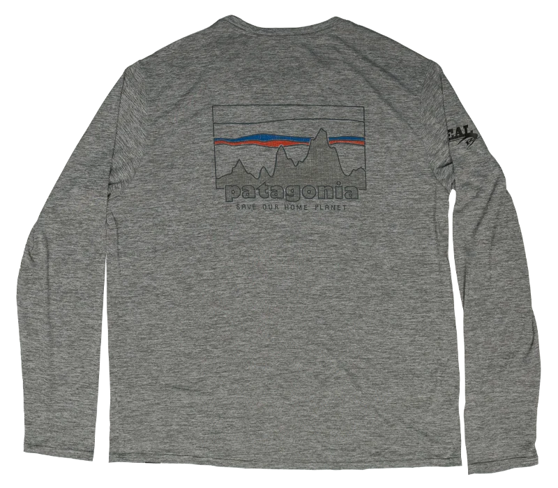 Patagonia x REAL Cap Cool Daily L/S Shirt-Feather Grey
