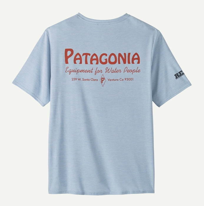 Patagonia x REAL Cap Cool Daily Graphic Shirt-Fleck Blue