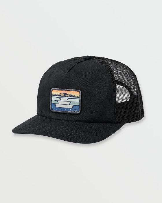 Quiksilver Woodsy Trucker Hat-Black