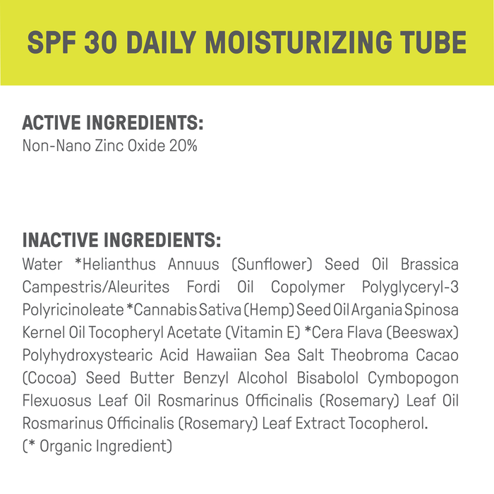 Raw Elements Daily Moisturizer Tube SPF 30  (2 oz)