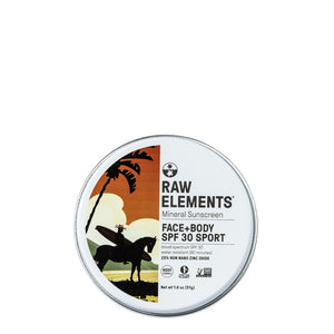 Raw Elements SPF 30 Mike Field Face+Body 1.8oz Sunscreen