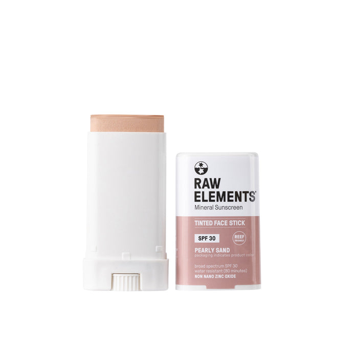 Raw Elements Tinted Face Stick SPF 30 Sunscreen-Pearly Sand
