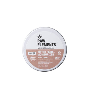 Raw Elements Tinted Facial Moisturizer Tin Sunscreen-Pearly Sand