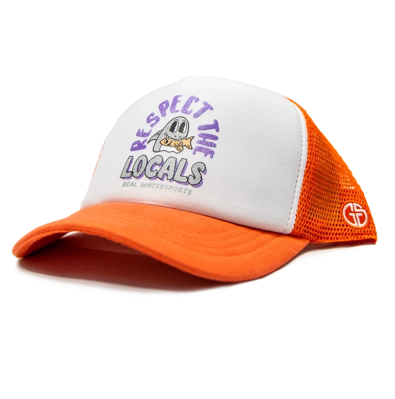 REAL Locals Only Hat-Coral/White — REAL Watersports