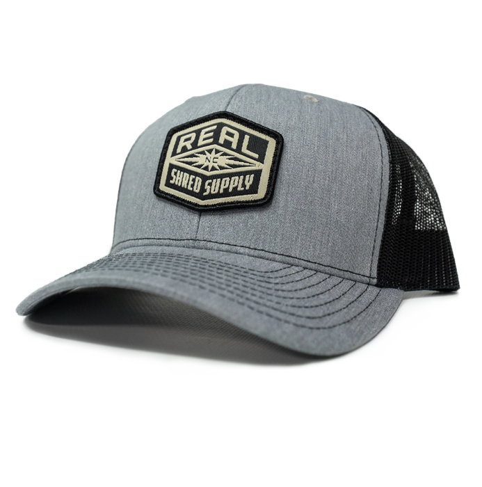 REAL Shred Supply Hat-Heather Grey/Black