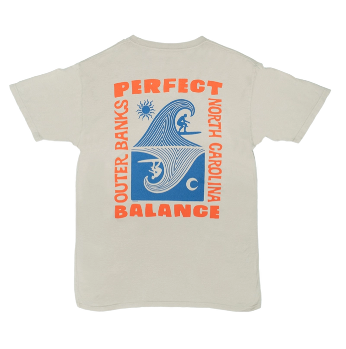 REAL Balanced Surf Tee-Limestone