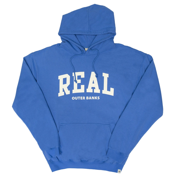 REAL Block Letters Hooded Sweatshirt-Peri