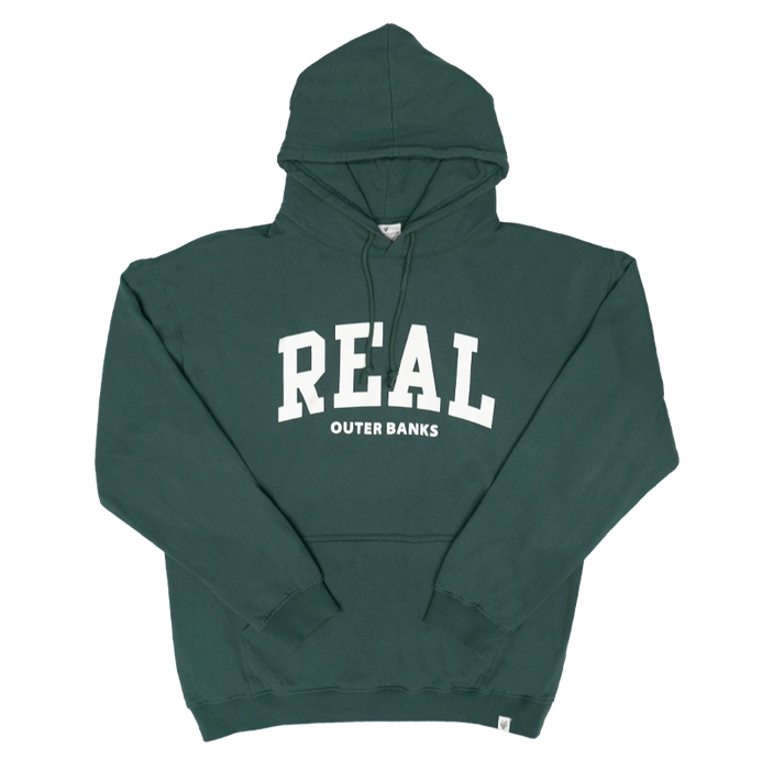 REAL Block Letters Hooded Sweatshirt-Willow