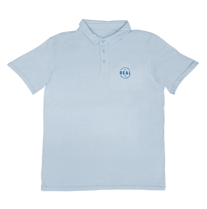 REAL Eagle Polo Shirt-Light Blue