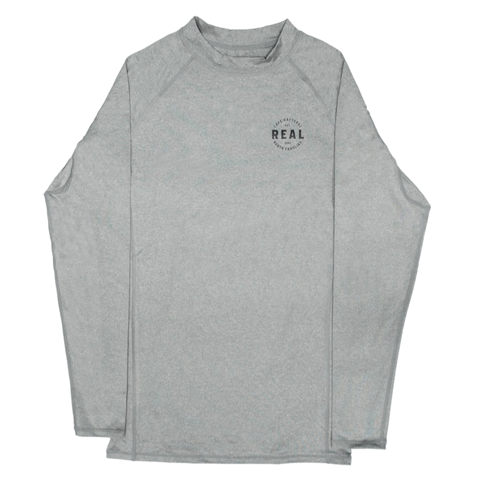 REAL Fuse L/S Rashguard-Heather Grey