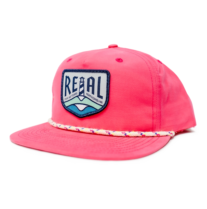 REAL Lighthouse Badge Hat-Hot Pink