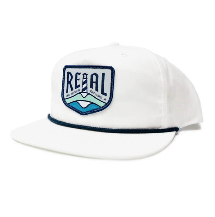 REAL Lighthouse Badge Hat-White/Navy