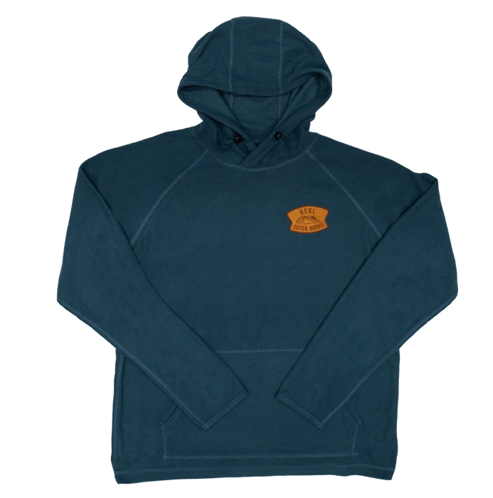 REAL Waxbar Patch Hooded Sweatshirt-Orion Blue