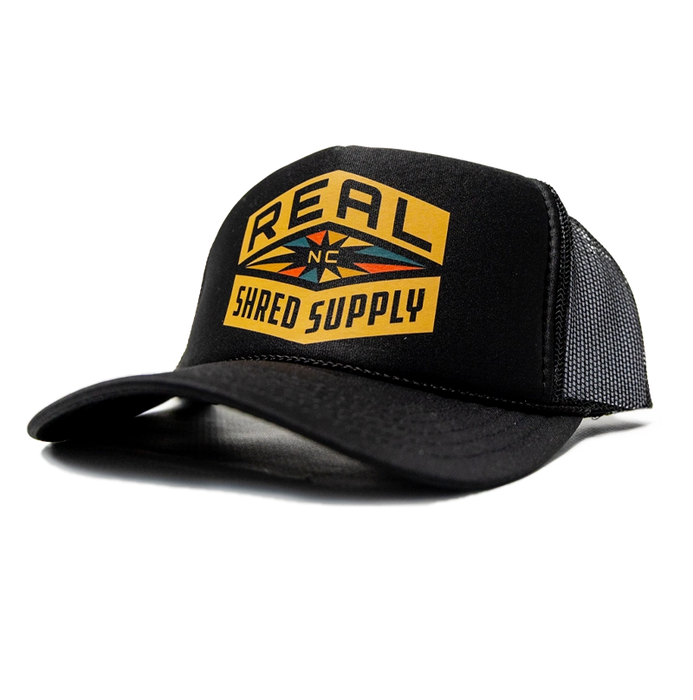 REAL Shred Supply Multi Trucker Hat-Black