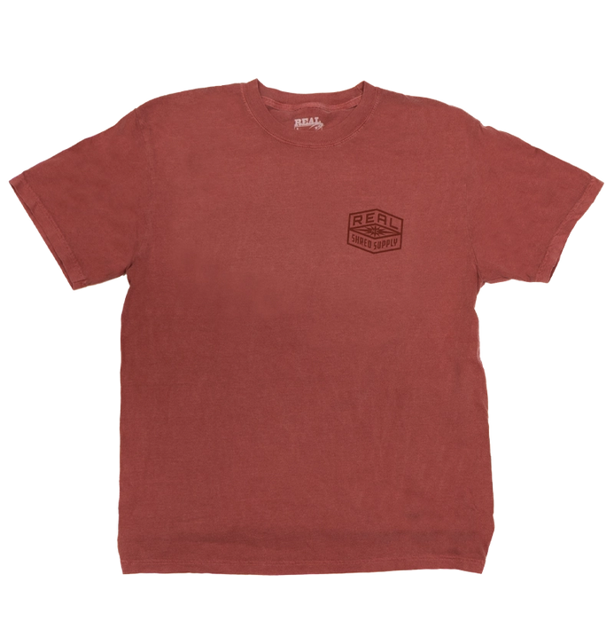 REAL Shred Supply Tee-Crimson