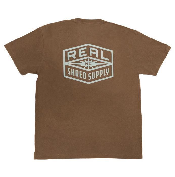 REAL Shred Supply Tee-Espresso