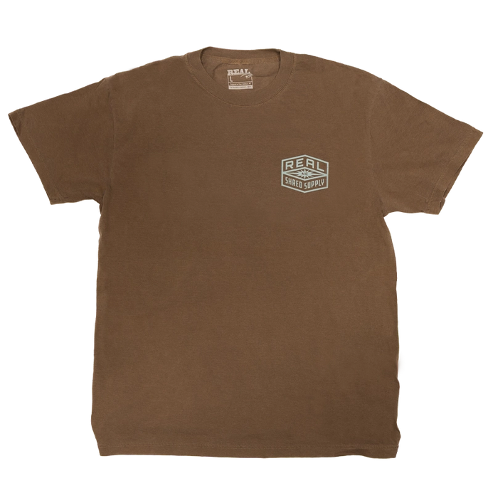 REAL Shred Supply Tee-Espresso