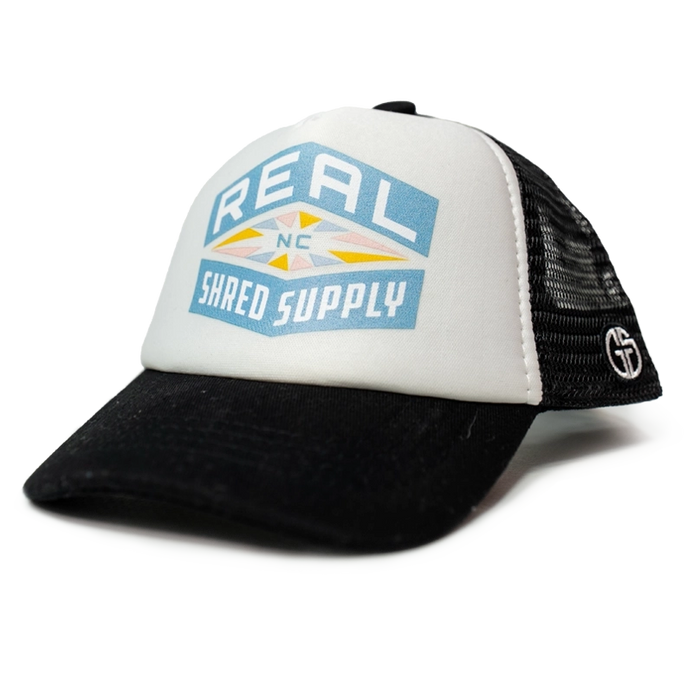 REAL Shred Supply Hat-Black/White