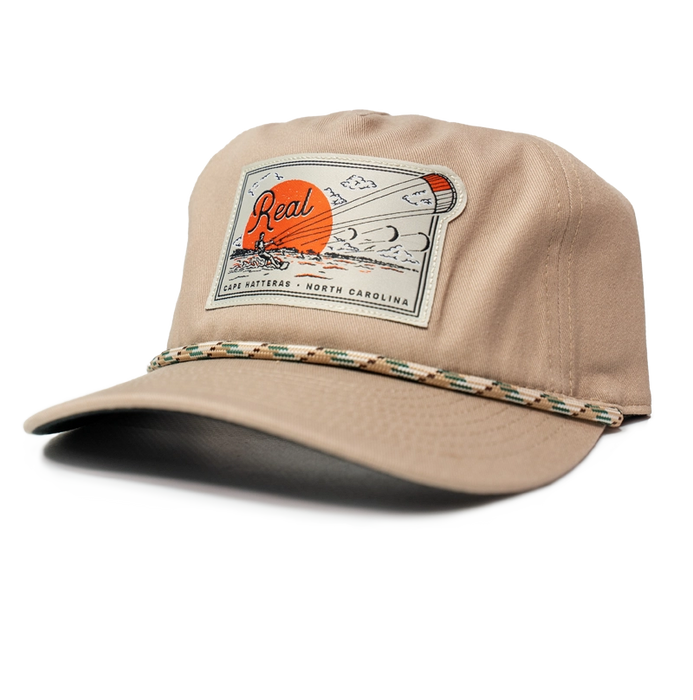 REAL Sunset Sessions Patch Hat-Khaki/Black